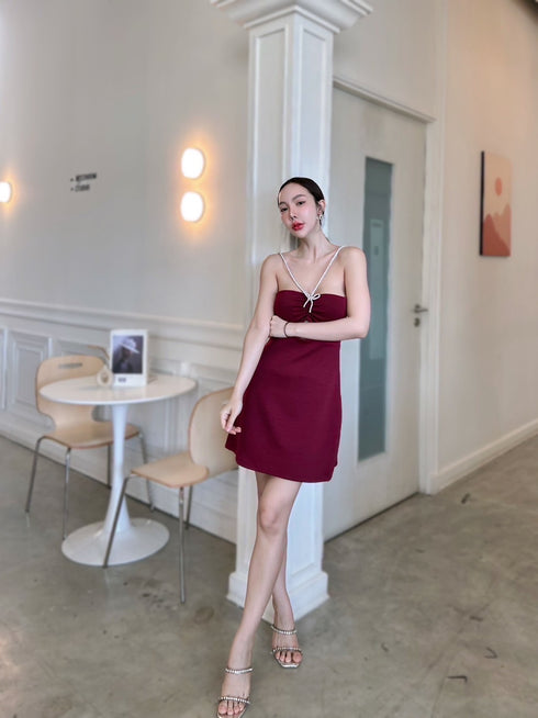 SIRINNN Sleeveless Hollow Out Mini Dresses